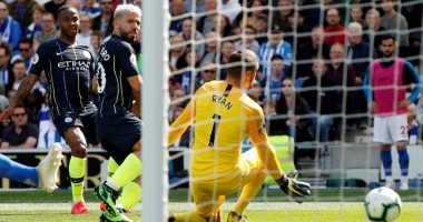 مانشستر سيتي يتقدم 2/1 على برايتون في شوط أول مجنون.. فيديو