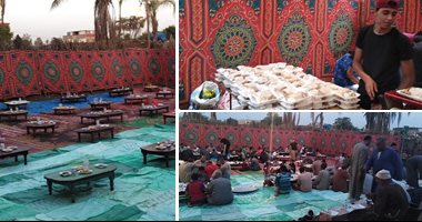عظمة مصر فى مشهد.. 3 أقباط أشقاء بالمنوفية ينظمون مائدة إفطار للمسلمين فى رمضان.. رزق الله وعماد وشنودة: المسلمون دائما معنا فى الأفراح والأحزان.. ويؤكدون: كلنا على قلب راجل واحد ضد الإرهاب.. صور 