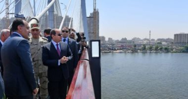 "مشروعات مصر القومية تدخل موسوعة جينيس".. السيسى يفتتح محور روض الفرج و"تحيا مصر" أعرض كوبرى ملجم فى العالم.. الرئيس: "لو اتأخرنا فى إطلاق المشروعات كانت هتكلفنا 3 أضعاف".. والمقاولون العرب: مصر تشهد نهضة شاملة