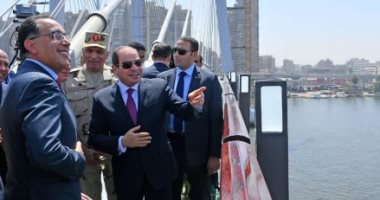 "مشروعات فى موسوعة جينيس".. السيسى يفتتح محور روض الفرج