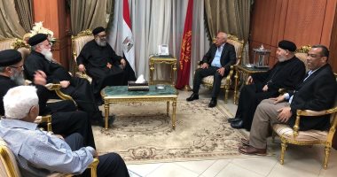 صور .. أقباط بورسعيد يقدمون التهنئة بذكرى العاشر من رمضان للواء عادل الغضبان