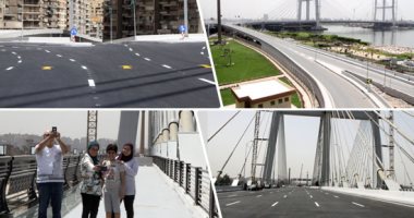 صور.. "اليوم السابع" في معايشة فوق أعرض كوبرى بالعالم..خدمات طبية ومرورية وانتشار شرطى كثيف على محور روض الفرج..والأسر المصرية تلتقط "السيلفي" من أعلى الممشى الزجاجي.. والسائقون: وفر الوقت والجهد