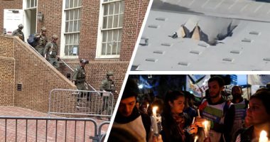 صور..العالم هذا الصباح.. سقوط مقاتلة إف-16 فوق مبنى تجارى بولاية كاليفورنيا الأمريكية.. مظاهرات فى الأرجنتين احتجاجا على تدنى رواتب المدرسين.. الشرطة الأمريكية تقتحم سفارة فنزويلا بواشنطن وتعتقل متظاهرين