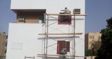 استمرار المرحلة الأولى لطلاء واجهات المبانى والعمارات السكنية بالمحافظات