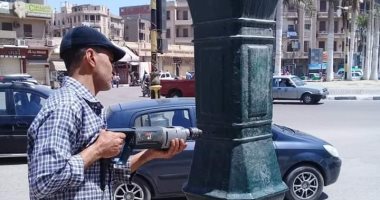 صور محافظ البحيرة يوجه بسرعة صيانة الأعمدة الكهربائية 