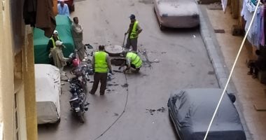 قارئ يستغيث بالمسئولين من وجود مخلفات صرف صحى بشارع عز الدين عمر بالهرم
