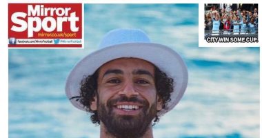 حكاية قبعة محمد صلاح الجديدة ومانشستر سيتي على غلاف ميرور.. فيديو