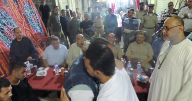 الصلح بين عائلتين فى مشاجرة بالأسلحة النارية بسبب لعب الأطفال بالخصوص 