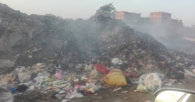 أهالى كفر المنصورة فى الغربية يتضررون من روائح القمامة ودخان احتراقها