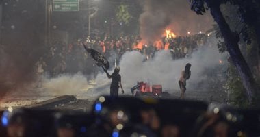 تجدد الاشتباكات فى إندونيسيا احتجاجا على نتيجة الانتخابات الرئاسية