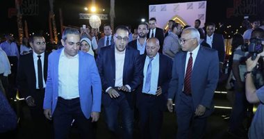 رئيس الوزراء يصل حفل تطوير مشروع حديقة الشيخ زايد بحضور نجيب ساويرس
