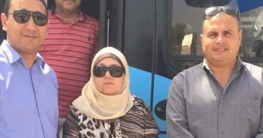 صور.. 10 سيارات سرفيس جديدة تبدأ اليوم العمل فى مدينة جمصة 