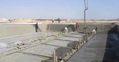 صور شاهد.. أعمال بناء مشروع محطة المعالجة الثلاثية فى الغردقة