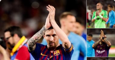 برشلونة يدعم لاعبيه عبر "تويتر" بعد خسارة كأس ملك إسبانيا