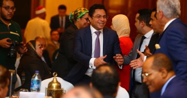 خالد أبو بكر وأكرم القصاص ومعتز عبد الفتاح بحفل إفطار مجلس الدولة السنوى