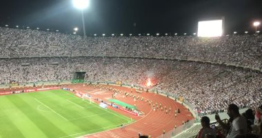 كاميرا سوبر كورة ترصد إشعال جماهير الزمالك الشماريخ فى مواجهة نهضة بركان