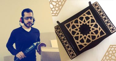 صور.. "تنمية المشروعات" شريك فى قصة نجاح جديدة بالغربية.. أحمد العقاد يصنع منتجات خشبية وألعاب تعليمية وديكورات ويصدر لأمريكا وفرنسا وعمان.. ويؤكد: استفدت من دعم الجهاز.. وأسعى للحصول على قرض بقيمة مليون جنيه