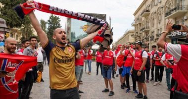 جماهير ارسنال وتشيلسى تغزو باكو قبل نهائى الدورى الأوروبى