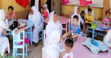 صور.. سجينات النساء يستقبلن أطفالهن لتناول الإفطار معهن فى القناطر