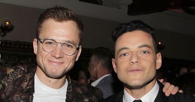 شاهد.. النجم المصرى رامى مالك فى العرض الخاص لفيلم Rocketman