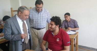 صور.. بدء امتحانات الفصل الدراسى الثانى بهندسة طنطا