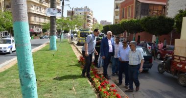 صور.. محافظ بورسعيد يتفقد نموذج تجميل الجزر الوسطى بمحور صلاح سالم