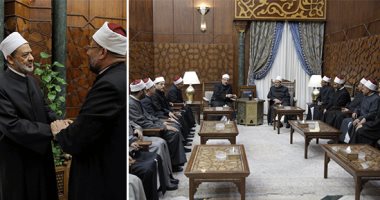 وزير الأوقاف يترأس وفدا من شباب الدعاة لزيارة شيخ الأزهر وتهنئته بعيد الفطر.. والدكتور محمد مختار جمعة يستعرض جهود إعمار المساجد بمليار و250 مليون جنيه.. والإمام الأكبر: العبء ثقيل ولابد من تدريب وتثقيف الدعاة