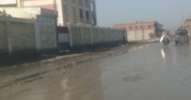 غرق قرية عزب الليسا الدقهلية بمياه الصرف الصحى