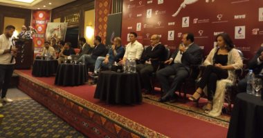 صور.. تفاصيل وتصريحات أبطال فيلم "الممر" فى المؤتمر الصحفى 
