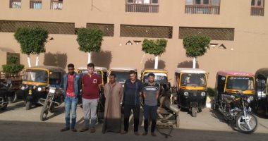  صور.. ضبط تشكيل عصابى تخصص فى سرقة الدراجات البخارية بالمحلة