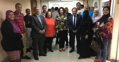 صور.. حفل إفطار جماعى لقطاع الأخبار فى الإدارة العامة للصحافة