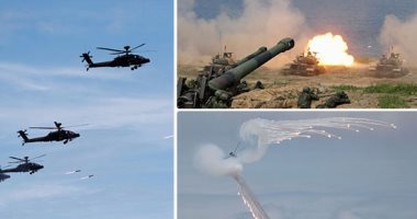 تايوان ورقة أمريكية أخرى للضغط على الصين. جيش تايوان ينفذ تدريبات عسكرية "برا وبحرا وجوا" باستخدام الذخيرة الحية لمحاكاة عدوان صينى لاحتلال أراضيهم..بكين: قواتنا ستتحرك مهما كان الثمن لإحباط محاولات فصل الجزيرة