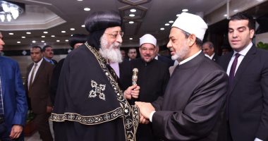 شيخ الأزهر من الكاتدرائية: الأديان والتقاليد تحمى مجتمعنا من الهلاك
