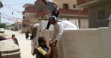 صور .. حملات إيقاف وتحفظ على خامات للبناء المخالف ببرج العرب 