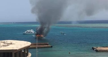 إنقاذ ركاب لنش الغردقة المحترق بمساعدة المراكب الراسية فى "الدهار"