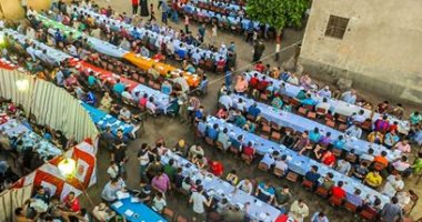 قرية كاملة بالشرقية تنظم إفطارا جماعيا وتشارك "صحافة المواطن" الصور