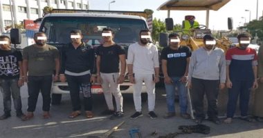 حبس 11 متهما بالشروع فى سرقة كابلات هواتف التجمع الخامس 4 أيام