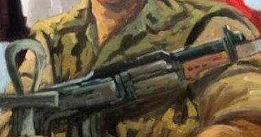 بعد استشهاد ضابط وأمين شرطة وجنديين.. تشكيلى ينشر لوحة فنية تحية لحراس مصر