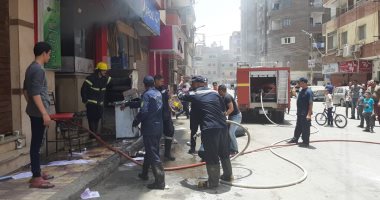 السيطرة على حريق مطعم بمدينة أسيوط دون خسائر فى الأرواح.. صور