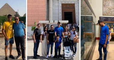 صور.. نافاس يدعم السياحة المصرية فى أول زيارة إلى بلاد الفراعنة.. حارس ريال مدريد فى ضيافة كامل أبو على بالقاهرة والغردقة تزامنا مع عيد الفطر.. والكوستاريكي ينبهر بمشاهدة أهرامات الجيزة والمتحف المصرى