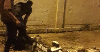 حملة مسائية لإزالة أعمال بناء مخالفة بالمنتزة شرق الإسكندرية 