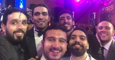 نجوم اليد فى حفل زفاف اللاعب على هشام نصر نجل رئيس الاتحاد.. صور