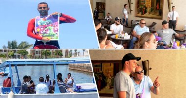 صور.. حارس ريال مدريد يروج للسياحة المصرية من الغردقة.. نافاس وأسرته يقضون الإجازة السنوية فى عاصمة السياحة العربية.. ويبدون إعجابهم بجوها وجمال طبيعتها.. وبرنامج ورحلة بحرية وغطس لمشاهدة الشعاب المرجانية