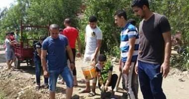 الخير فى شباب مصر.. أهالى دكرنس بالدقهلية يزرعون ألف شجرة