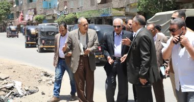 محافظ الجيزة يوقف بناء 4 عقارات تحت الإنشاء خلال جولته ببولاق الدكرور