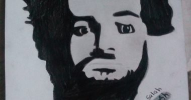 منة تشارك بلوحات من الرصاص لمحمد صلاح وأمير كرارة "صور"