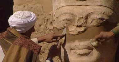تداول صورة ترميم تمثال عمرها 14 عاما.. والآثار توضح
