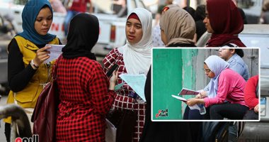 صور.. آخر حيل الغش..الطالب المسئول عن تسريب امتحان اللغة الانجليزية يخفى باركود البوكليت