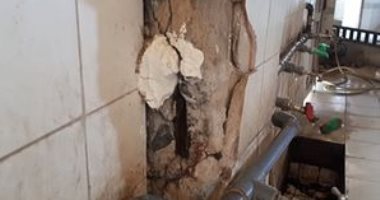 شكاوى من تآكل أساسات مسجد الأوقاف فى قرية بمركز سيدى سالم 