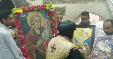 دير الجنادلة يبدأ احتفالاته بعيد "حالة الحديد".. والأنبا أندراوس يترأس القداس